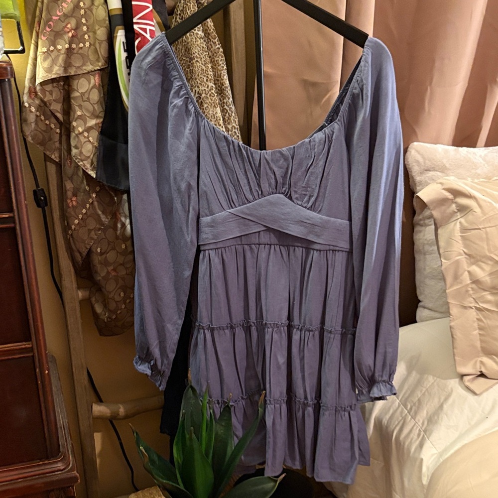 Trixxi Lavender Long Sleeve Dress